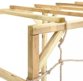 impregnált fenyőfa mászóka 240 x 100 x 170 cm