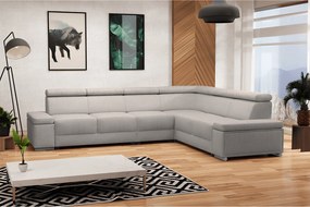 Ülőgarnitúra, szürkésbézs Taupe, jobbos, BOBY