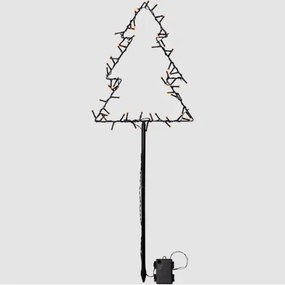 LED leszúrható dekoráció , karácsonyfa alakú , kültéri , 60LED , 90 cm , meleg fehér , EGLO