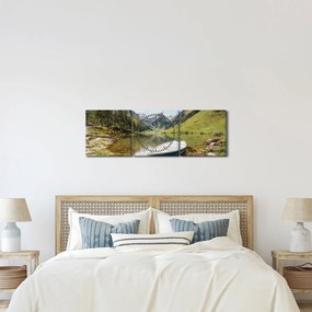 Kép - Seealpsee, svájci tó (órával) (90x30 cm)