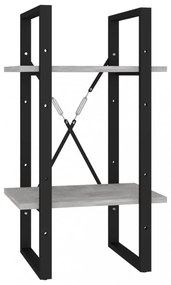 5 szintes betonszürke szerelt fa könyvszekrény 40 x 30 x 175 cm