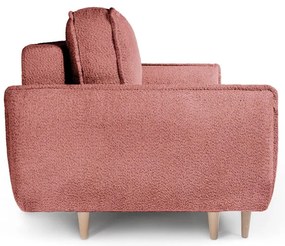 Piros buklé kinyitható kanapé 215 cm Patti – Bonami Selection