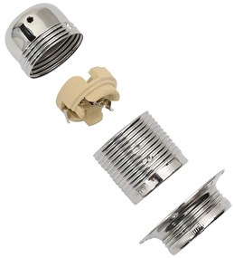 2 db szatén nikkel lámpatartók E27