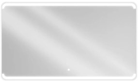 Mexen Nida megvilágított fürdőszobai tükör 140 x 80 cm, LED 6000K, anti-pára - 9806-140-080-611-00