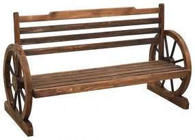 tömör fenyőfa kerti pad 112 cm