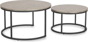 Dohányzóasztal szett ROCKY MAX beton/fekete