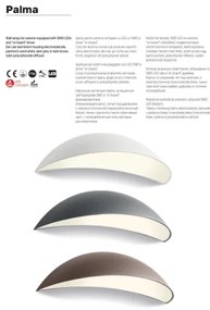 Redo 90235 - LED kültéri fali lámpa PALMA LED/18W/230V IP54 antracit