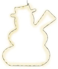 Lumiwall Snowman függő világító LED dekoráció, magasság 50 cm - Star Trading