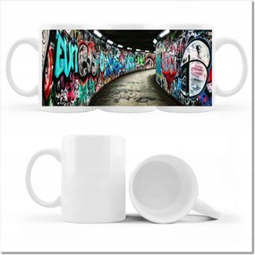 Graffiti fényképes bögre Utcaművészet