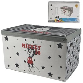 Tároló doboz MICKEY MOUSE játékoknak 55x37 cm szürke
