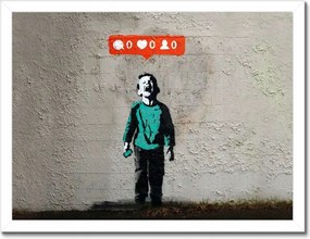 Poszterek keretben 40x30 Banksy Zero like