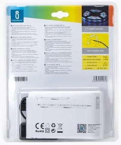 Aigostar - 5m RGB LED kültéri szalag, 24W, 12V, IP65, dimmelhető, távirányítóval
