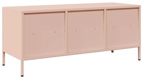 rózsaszín hidegen hengerelt acél TV-szekrény 101,5x39x43,5 cm