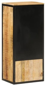 Tömör mangófa és vas fürdőszobai szekrény 40 x 27 x 90 cm