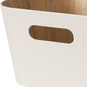 Kitchisimo 2 db tároló kosár szett 27 × 27 × 16cm, krém színű, M