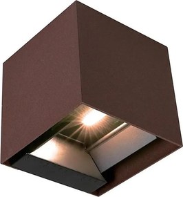 LED Sol fali lámpa érzékelővel LED/9W/3,7V 3000/4000/5000K IP65 2600 mAh barna