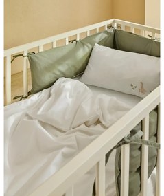 Fehér pamut-perkál gyerek ágyneműhuzat babaágyhoz 70x140 cm Milu – Kave Home