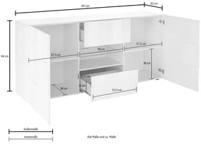 SERIAN komód sonoma tölgy