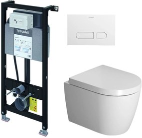 Set WC csésze Duravit ME by Starck 2530092000, beépíthető keret Duravit DuraSystem WD1011000000, 0020190000, WD5001011000