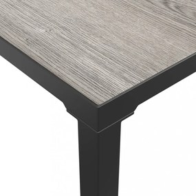 vidaXL 3 részes fekete szürke polyrattan kerti ülőgarnitúra