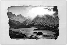 Poszterek 90x60 Falu Sils Maria kilátás