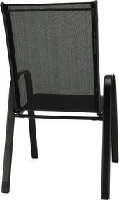 Rakásolható szék, sötétszürke/fekete, ALDERA