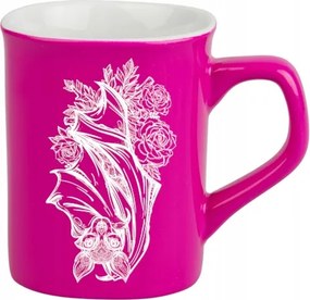 Kerámia bögre 250 ml gravírozott denevér különböző színekben