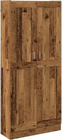 vidaXL antik fa színű szerelt fa magasszekrény 82,5 x 30,5 x 185 cm