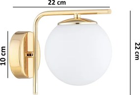 Brilagi - fali lámpa MILO 1xE27/60W/230V aranyszínű