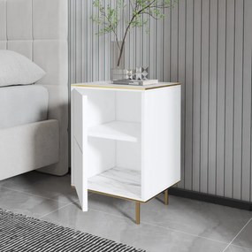 Éjjeliszekrény Imaj Marble White