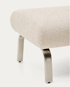 Bézs zsenília lábtartó Amsen – Kave Home