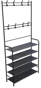 Előszobafal ruhaállvány LRA-02 fekete