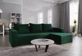 WELTA ágyazható sarok ülőgarnitúra, 235x85x139, barna/cappucino, mikrofáze20/48