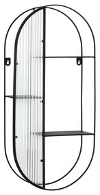 Fekete többszintes fém fali polc 32 cm Newcastle – House Nordic