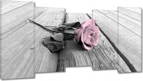 Vászonkép 150x80 Púderrózsaszín Old pink Rose