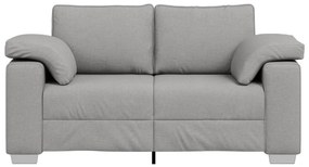 Kétszemélyes Kanapé – Felhős Szürke, 120 cm, Szövet