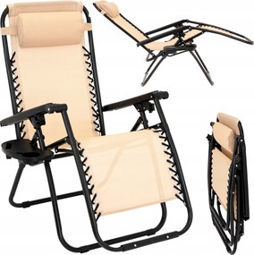 Kerti Napozóágy összecsukható Strand túraszék polccal Gravity szék