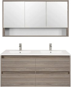 Porto 120 komplett fürdőszoba bútor rauna szil színben