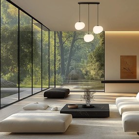 Fekete-fehér függőlámpa Stones – Candellux Lighting