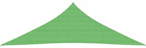 világoszöld HDPE napvitorla 160 g/m² 3,5 x 3,5 x 4,9 m