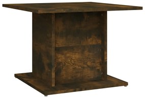 Füstös tölgy színű szerelt fa dohányzóasztal 55,5x55,5x40 cm