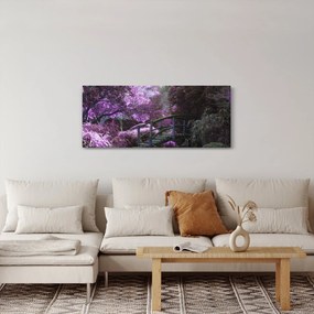 Kép - lila fák (120x50 cm)