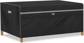 Asztalhuzat Kerti Bútorhoz Fekete Sekey 200 X 160 X 76 CM