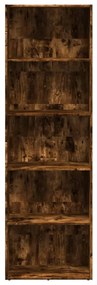 füstös tölgy színű szerelt fa könyvespolc 60 x 30 x 189 cm