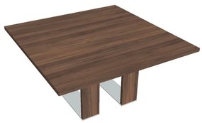 Verno+ S tárgyalóasztal 150 x 150 cm, dió / vanília