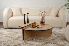 Dohányzóasztal Orion - Honey Oak, Fekete