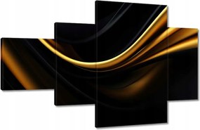 Vászonkép 130x80 Selyem arany szalag