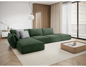 Sötétzöld sarokkanapé (bal oldali) Vanda – Mazzini Sofas