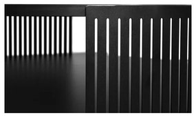 Kávésasztal FIKOLI 40x75 cm fekete/arany tölgy