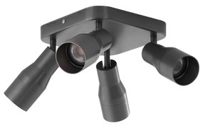 Modern mennyezeti spotlámpa GU10, 50 mm-es négyzet alakú, 4 fényforrásos - Stanley